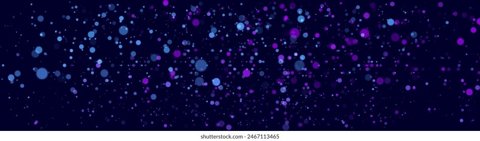 Abstractas fondo cósmico de Bokeh, fondo borroso del espacio de la galaxia. Fondo de pantalla de efecto Bokeh claro desenfoque suave. Brillante efecto de luz de Festiva. Ilustración vectorial.