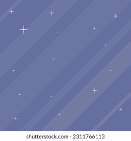 Abstract Cosmic Cartoon Background Magic Blue Stars Lines Vector Design
