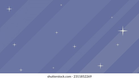Abstract Cosmic Cartoon Horizontal Web Background Magic Blue Stars Lines Vector Design