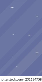 Abstract Cosmic Cartoon Vertical Mobile Background Magic Blue Stars Lines Vector Design