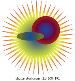 Abstract cosmic drawing with bright shining stars. A vector file is useful for creating your designs.