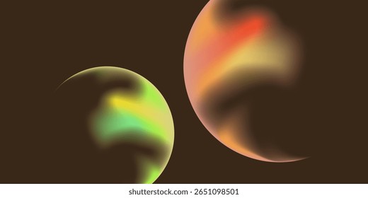Nebulosa de Gradiente de Planetas Cósmicos Abstratos, Plano de Fundo de Espaço Marrom
