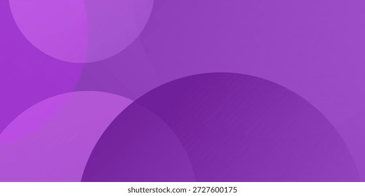 Abstractas color púrpura cósmico degradado con diseño de fondo creativo. Efecto de círculos modernos. Círculos perfectos simples