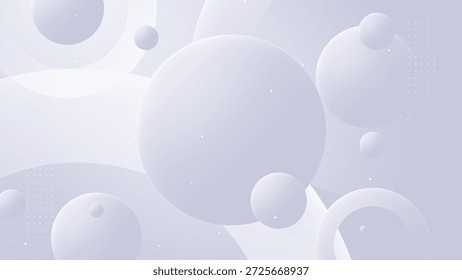 Esferas cósmicas Abstractas flotando en el espacio futurista oscuro Escena BG