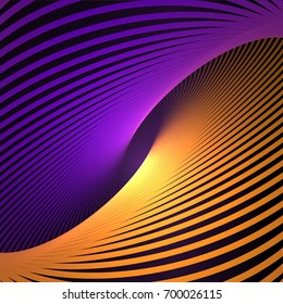 Abstract cosmic, twisting lines background. Nano technology structure, visual effects