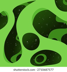 Abstract cosmic vector art inspired by lava lamps and nebulas. This is a vector file (EPS) - scalable to any size without quality loss.