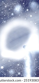 Abstract cosmos background with stars and shining. Light blue sky backstage concept