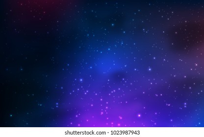Abstract cosmos background with stars. Vector illustration