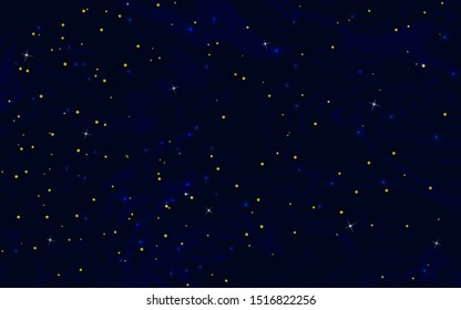 Abstract cosmos background with stars. Vector illustration