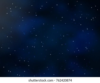 Abstract cosmos background with stars. Vector illustration