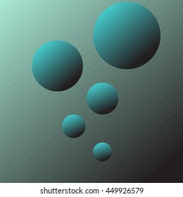 abstract cosmos landscape. night sky illustration. planets in the sky