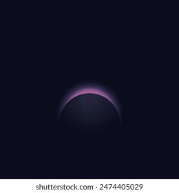 Abstract cosmos shape bright. Gradient circle