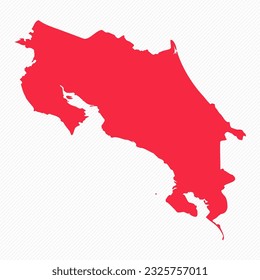 Abstract Costa Rica Simple Map Background, can be used for business designs, presentation designs or any suitable designs.