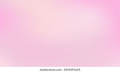 Abstract cotton candy pink color banner. Blurred light fresh delicate gradient background. Pastel aesthetics soft smooth spots. Liquid stains copy space wallpaper. Vector gentle backdrop illustration