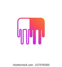 abstract couple people team logo icon vector illustration