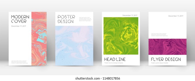 Abstract cover. Admirable design template. Suminagashi marble minimal poster. Admirable trendy abstract cover. Business vector illustration.