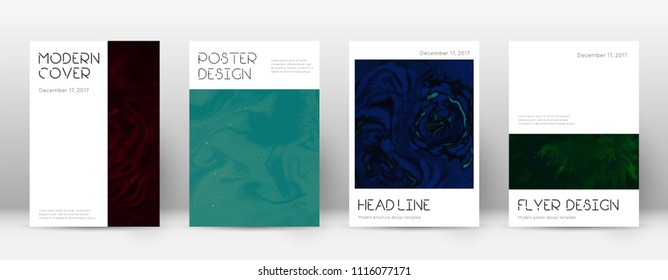 Abstract cover. Alive design template. Suminagashi marble minimal poster. Alive trendy abstract cover. Business vector illustration.
