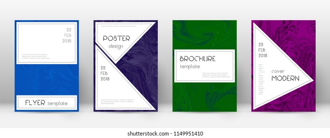 Abstract cover. Alive design template. Suminagashi marble stylish poster. Alive trendy abstract cover. Business vector illustration.