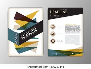 Abstract Cover Background, Business Corporate Brochure Template Flyer Layout. Vector illustration