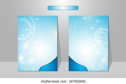 abstract cover background template design innovation tech sci fi concept