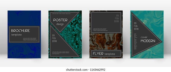 Abstract cover. Beautiful design template. Suminagashi marble black poster. Beautiful trendy abstract cover. Business vector illustration.