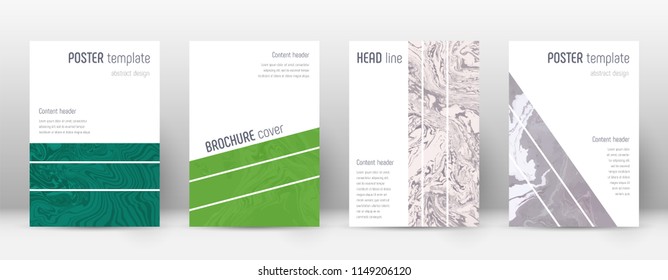 Abstract cover. Bewitching design template. Suminagashi marble geometric poster. Bewitching trendy abstract cover. Business vector illustration.