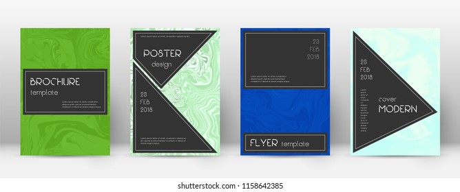 Abstract cover. Bewitching design template. Suminagashi marble black poster. Bewitching trendy abstract cover. Business vector illustration.