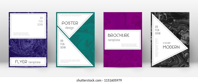 Abstract cover. Bizarre design template. Suminagashi marble stylish poster. Bizarre trendy abstract cover. Business vector illustration.
