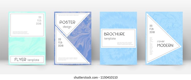 Abstract cover. Bold design template. Suminagashi marble stylish poster. Bold trendy abstract cover. Business vector illustration.
