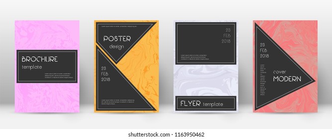 Abstract cover. Bold design template. Suminagashi marble black poster. Bold trendy abstract cover. Business vector illustration.
