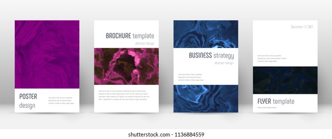 Abstract cover. Captivating design template. Suminagashi marble minimalistic poster. Captivating trendy abstract cover. Business vector illustration.