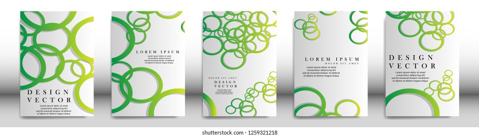 Abstract cover with circle elements. book design concept. Futuristic business layout. Digital poster template. Design Vector - eps10