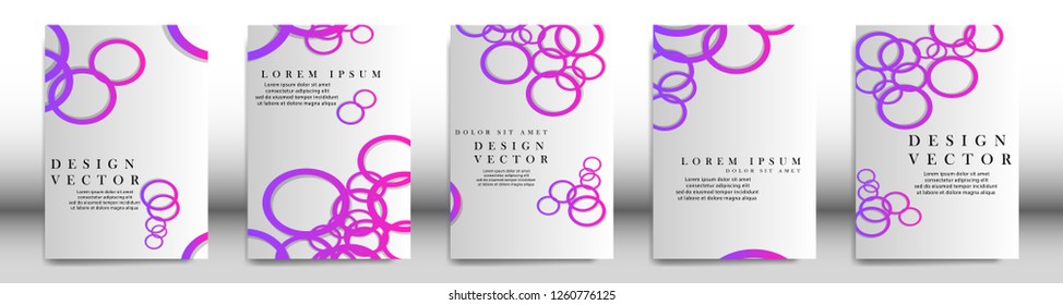 Abstract cover with circle elements. book design concept. Futuristic business layout. Digital poster template. Design Vector - eps10