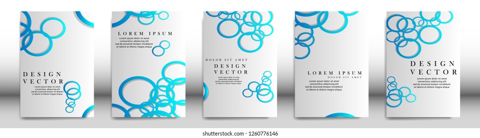 Abstract cover with circle elements. book design concept. Futuristic business layout. Digital poster template. Design Vector - eps10