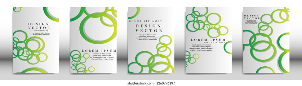 Abstract cover with circle elements. book design concept. Futuristic business layout. Digital poster template. Design Vector - eps10
