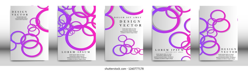 Abstract cover with circle elements. book design concept. Futuristic business layout. Digital poster template. Design Vector - eps10