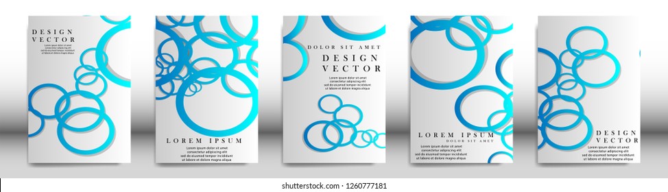 Abstract cover with circle elements. book design concept. Futuristic business layout. Digital poster template. Design Vector - eps10