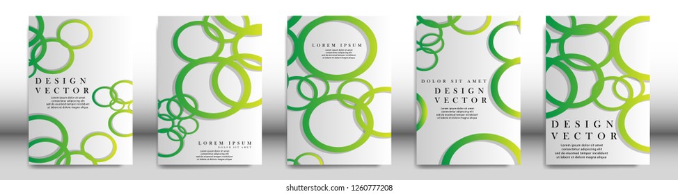 Abstract cover with circle elements. book design concept. Futuristic business layout. Digital poster template. Design Vector - eps10