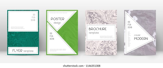 Abstract cover. Classic design template. Suminagashi marble stylish poster. Classic trendy abstract cover. Business vector illustration.