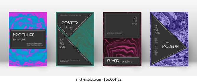 Abstract cover. Classic design template. Suminagashi marble black poster. Classic trendy abstract cover. Business vector illustration.