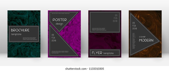 Abstract cover. Classy design template. Suminagashi marble black poster. Classy trendy abstract cover. Business vector illustration.