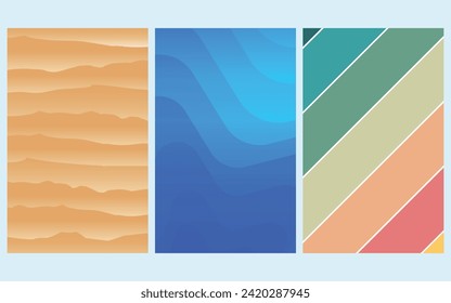 Abstract cover collection theme minimal designs for cover, poster, brocher, flyer, template abstract blue background vector illustration wallpaper web