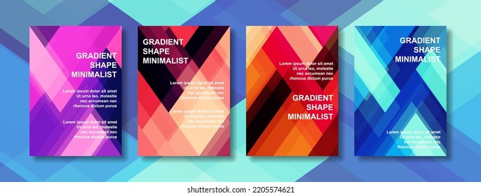 Abstract cover colorful design and trendy background poster modern