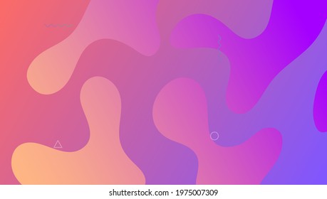 Abstract Cover. Colorful Frame. Violet Digital Banner. Liquid Website. Vibrant Screen. Cool Landing Page. Tech Multicolor Invitation. Flat Gradient Shape. Violet Abstract Cover