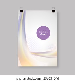 Abstract cover with colorful wave vector design