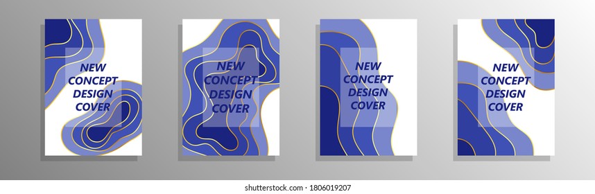 Abstract Cover Concept Background Layered tunnel wave background Vector design for business presentations, flyers, posters