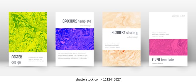 Abstract cover. Curious design template. Suminagashi marble minimalistic poster. Curious trendy abstract cover. Business vector illustration.