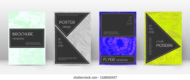 Abstract cover. Curious design template. Suminagashi marble black poster. Curious trendy abstract cover. Business vector illustration.