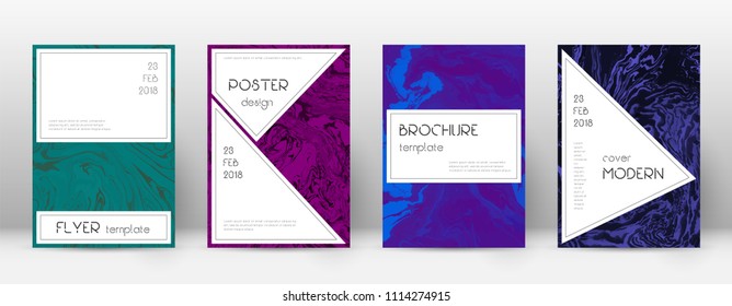Abstract cover. Cute design template. Suminagashi marble stylish poster. Cute trendy abstract cover. Business vector illustration.