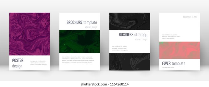 Abstract cover. Cute design template. Suminagashi marble minimalistic poster. Cute trendy abstract cover. Business vector illustration.